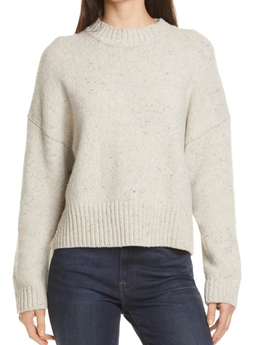 Vince High Neck Merino Wool Blend Sweater - XS